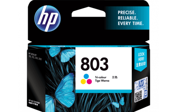 HP 803 号黑色彩色原装墨盒