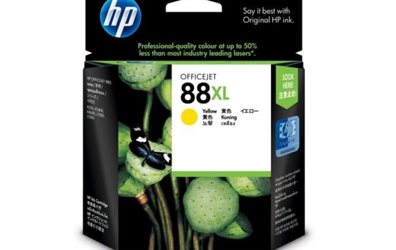 惠普 88XL 高收益黄色原装墨盒(适用于HP Officejet L7580,L7590, Pro K550系列,K5